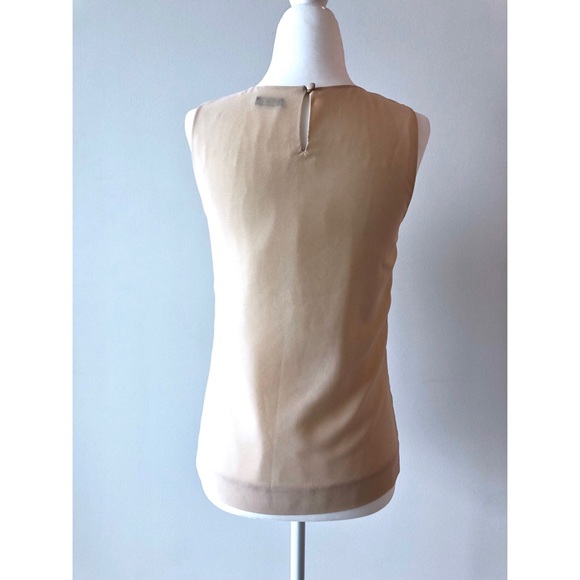 JCrew dusty pink pleated sleeveless blouse - Picture 3 of 4